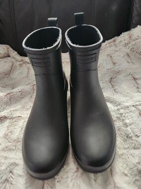 Hunter Black Short Rain Boots